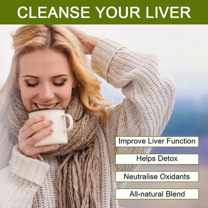 Revitalize Your Health with 42 Days Liver Cleanse Detox & Repair Herbal Tea - Powerful Silymarin Milk Thistle & Dandelion Root for Optimal Liver Support