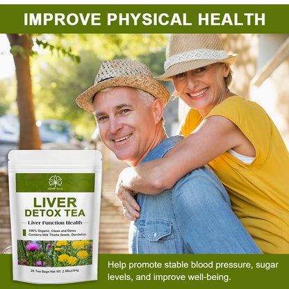 Revitalize Your Health with 42 Days Liver Cleanse Detox & Repair Herbal Tea - Powerful Silymarin Milk Thistle & Dandelion Root for Optimal Liver Support