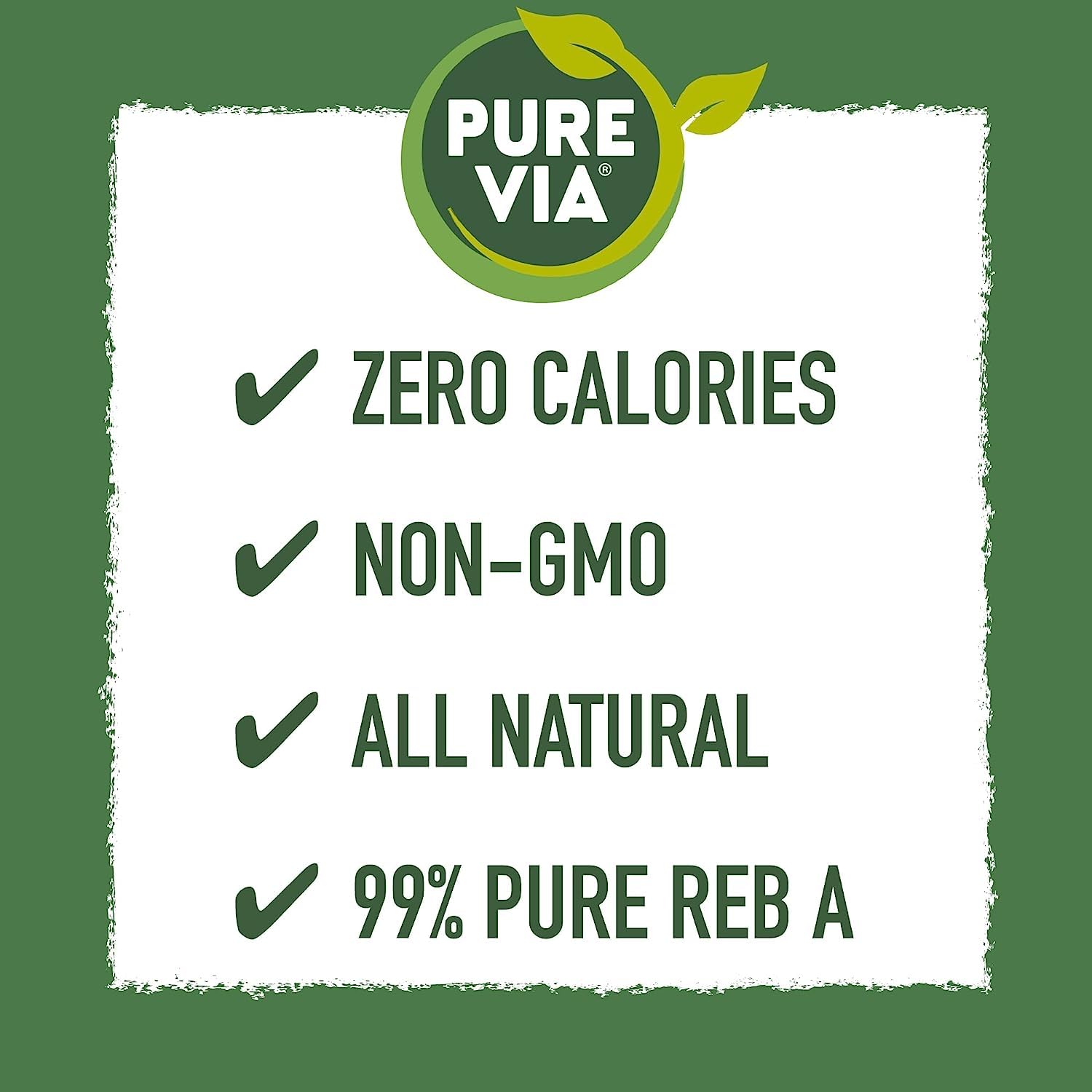 Experience the Sweetness of Nature with Pure Via Stevia Sweetener - 28.2Oz (800 Packets)