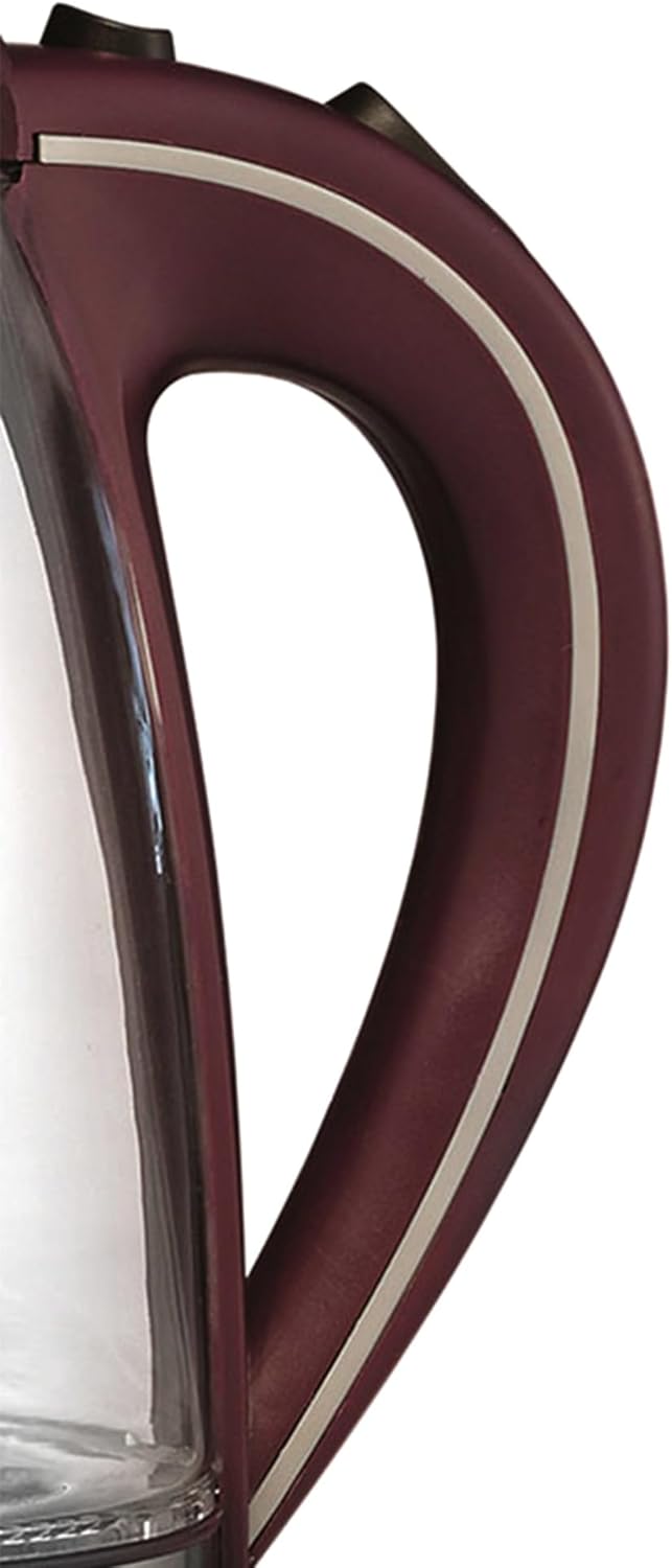 Elevate Your Beverage Experience with the KT-1900PR Cordless Electric Kettle - 1.7L Stylish Purple Glass Design