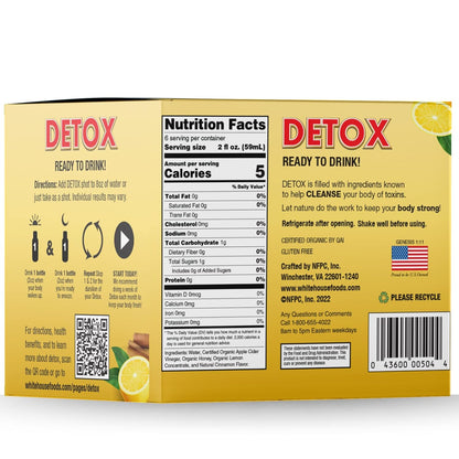 Revitalize Your Day with Detox Apple Cider Vinegar Shots - Raw, Unfiltered & Ready to Go (Pack of 24)