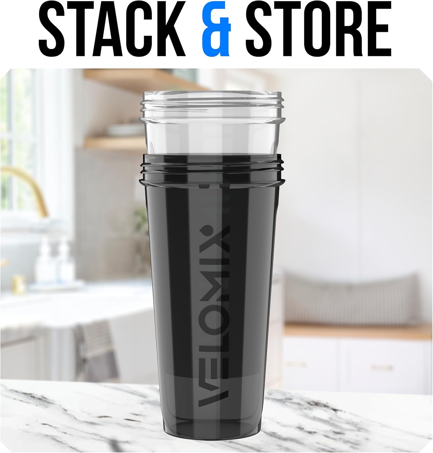 Ultimate 2-Pack 28 Oz Leak-Proof Protein Shaker Bottles - Perfect for Smoothies, Protein Mixes & More | Includes 2 Mixing Whisks | Stylish Black/Transparent Design
