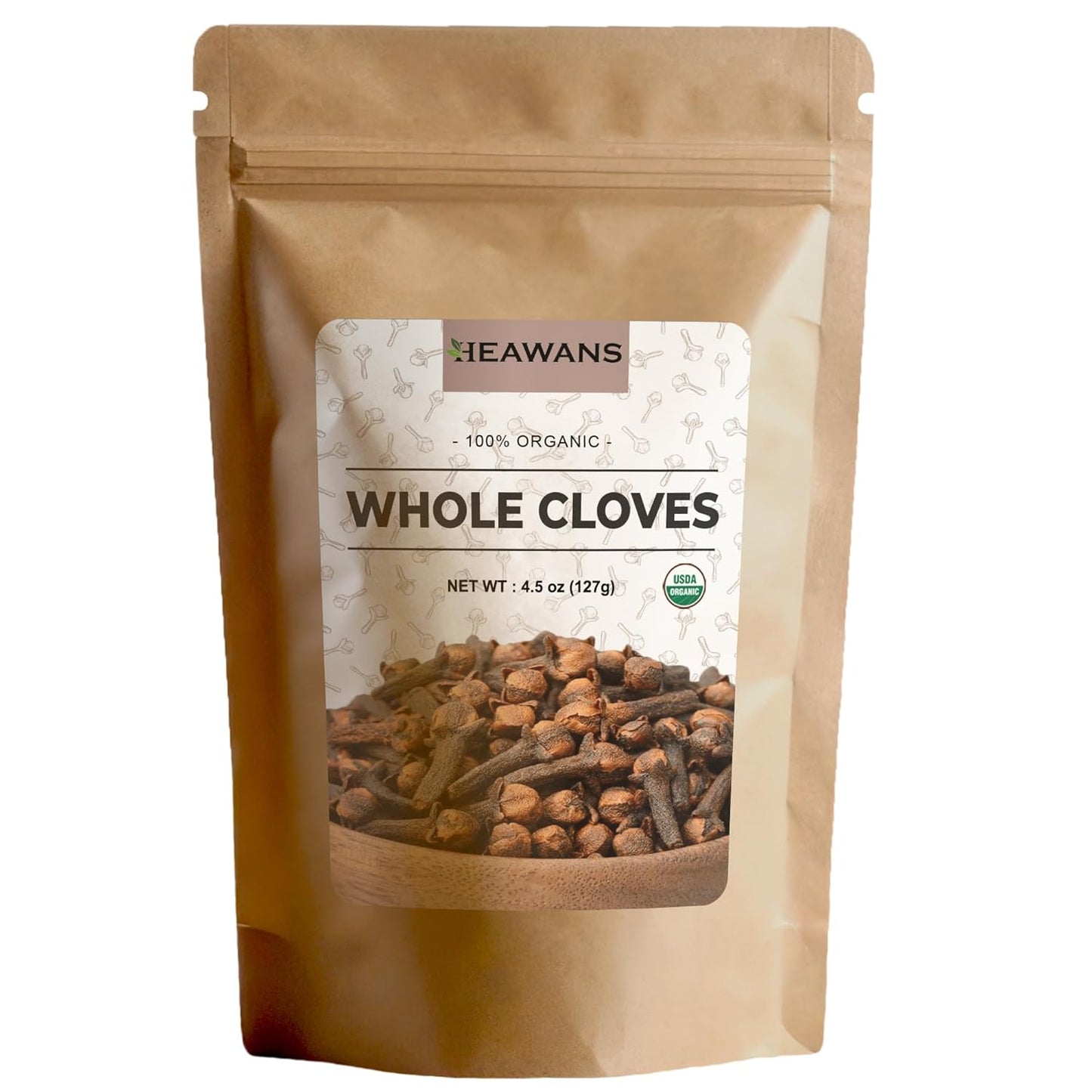 Discover the Rich Flavor of Hand-Picked Premium Organic Whole Cloves - 4.5 Oz from USDA Certified Farms