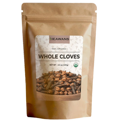 Discover the Rich Flavor of Hand-Picked Premium Organic Whole Cloves - 4.5 Oz from USDA Certified Farms