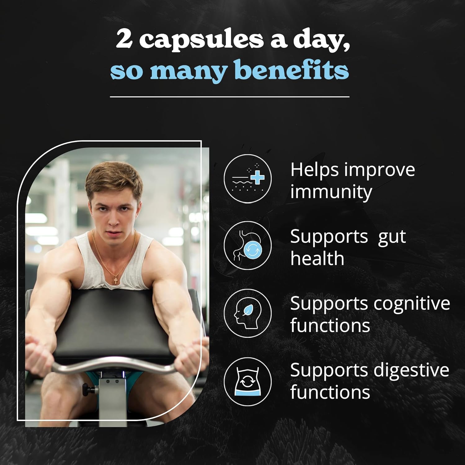 Ultimate Vitality Boost: 3000Mg Irish Sea Moss, 2000Mg Black Seed Oil & More - All-In-One Energy Support Supplement with 120 Capsules