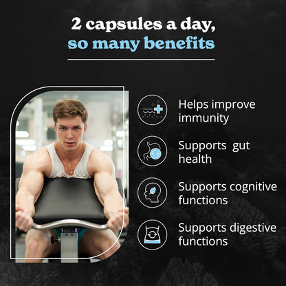 Ultimate Vitality Boost: 3000Mg Irish Sea Moss, 2000Mg Black Seed Oil & More - All-In-One Energy Support Supplement with 120 Capsules