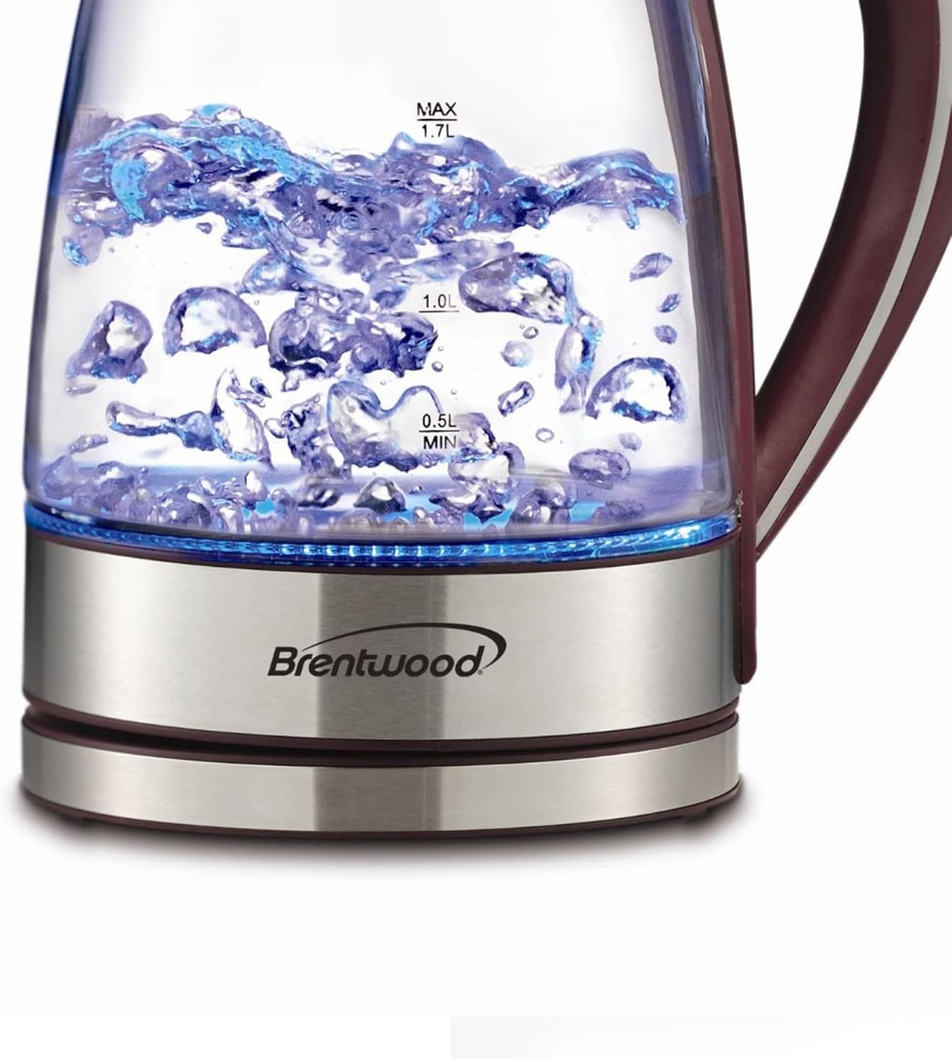Elevate Your Beverage Experience with the KT-1900PR Cordless Electric Kettle - 1.7L Stylish Purple Glass Design
