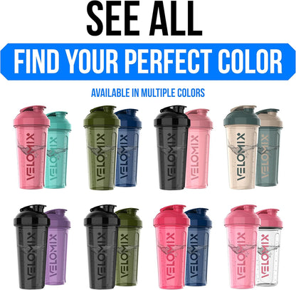 Ultimate 2-Pack 28 Oz Leak-Proof Protein Shaker Bottles - Perfect for Smoothies, Protein Mixes & More | Includes 2 Mixing Whisks | Stylish Black/Transparent Design