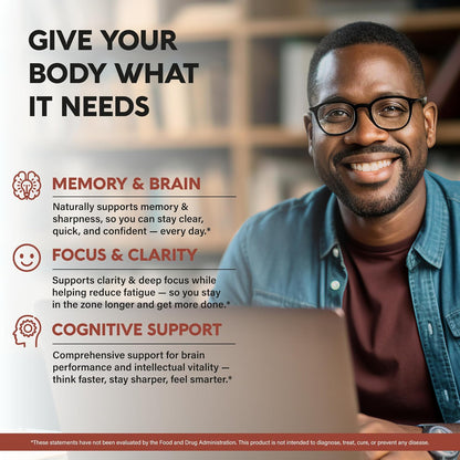 Unlock Your Health with Our Organic Mushroom Supplement - Featuring 12 Powerful Varieties for Enhanced Cognitive Function and Immune Support - Non-GMO & Gluten-Free - 60 Capsules