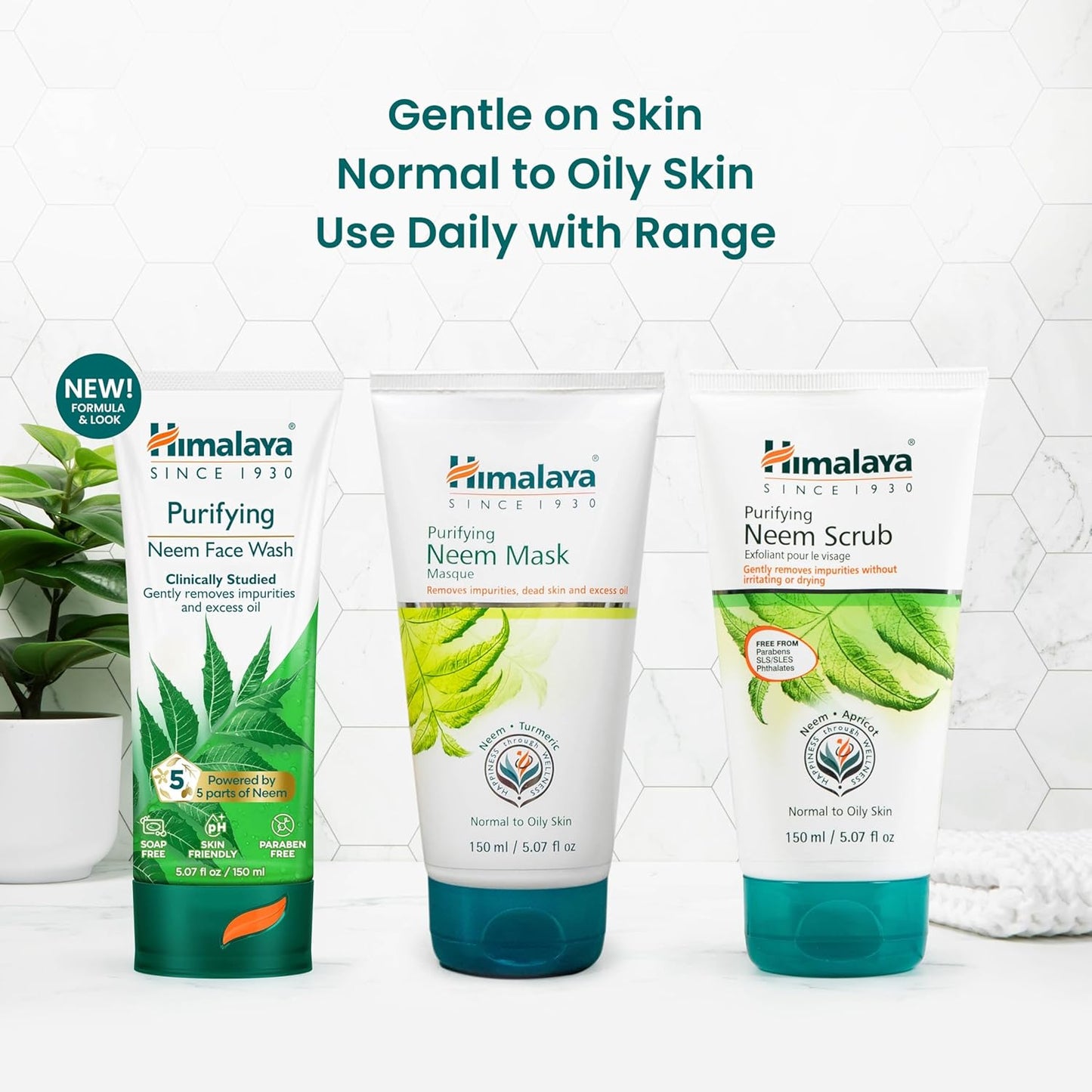 Revitalize Your Skin with Purifying Neem Face Wash - Ideal for Normal to Oily Skin, Enriched with Turmeric, Vegan & Soap-Free, 2 Pack (5.07 Fl Oz each)